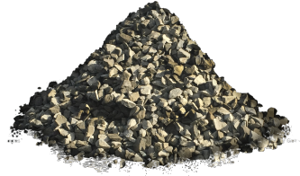 Crushed stone from Suzio York Hill, a trusted supplier for construction and landscaping materials.